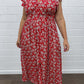 💥Last Day Special Sale 49% OFF💃Women's V Neck Casual Button Down Flowy A-Line Dress with Ruffle Sleeves