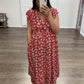 💥Last Day Special Sale 49% OFF💃Women's V Neck Casual Button Down Flowy A-Line Dress with Ruffle Sleeves