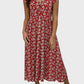 💥Last Day Special Sale 49% OFF💃Women's V Neck Casual Button Down Flowy A-Line Dress with Ruffle Sleeves