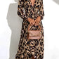 💃LAST DAY SALE 49% OFF🔥Women's Leopard Print V-Neck Long Sleeved Dress