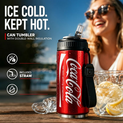 🏆 Last Day Special Price £9.99 !🥤Double-Layer Stainless Steel Cola Can-Shaped Insulated Cup