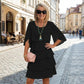 🎉Last Day Promotion 50% OFF💃Women's Elegant Layered Ruffle Sleeve Dress – Effortless Style for Every Occasion✨