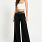 💖2026 NEW TYPE SALE 50% OFF💷🍃Women's Casual Hollow-out High-Waisted Wide-Leg Pants