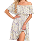 🌈2026 Summer Hot Sale 50% OFF!✨Women's Off the Shoulder Mini Dress - 🌸Floral Print, Casual Style, Summer Wear