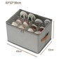 ⏰🎉2026 Hot Sale 70% OFF👟Fabric Shoe Organizer Storage Box – Foldable, Large Capacity, Dustproof & Breathable for Closet & Bedroom 🧺✨