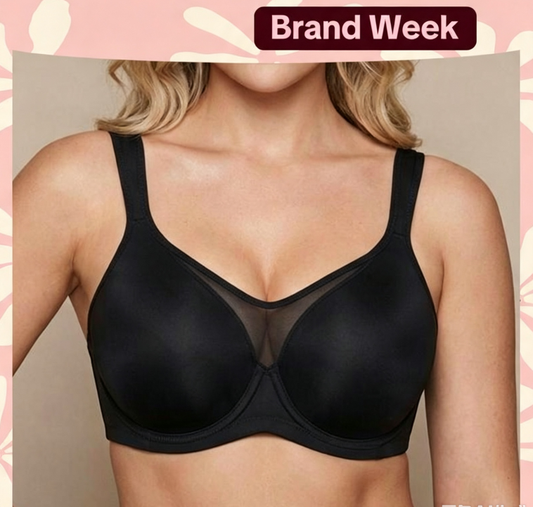 ⏳💞Brand Weekly Promotion Sale -ONLY £7.99!🖤Women's Elegant Sheer Full Coverage Plus Size Bra