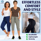 💥Fall Clearance Sale 65% OFF🍂Cooling Stretch Quick-Dry Capri Pants With Zipper Pockets