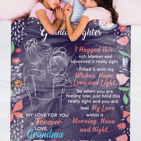 🎁Christmas's Sale 49% OFF🎁Granddaughter's Gift-Sweet Words Blanket