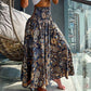 ⏳Limited-time 50% OFF⏰Casual Floral Print Shirred Wide Leg Skirt Pants