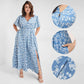 🎉Hot Promotion 50% OFF💃Women's Bohemian Floral Split Maxi Dress With Elastic Waist