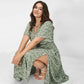 🎉Hot Promotion 50% OFF💃Women's Bohemian Floral Split Maxi Dress With Elastic Waist