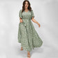 🎉Hot Promotion 50% OFF💃Women's Bohemian Floral Split Maxi Dress With Elastic Waist