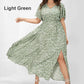 🎉Hot Promotion 50% OFF💃Women's Bohemian Floral Split Maxi Dress With Elastic Waist