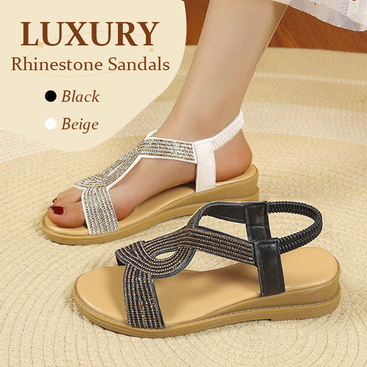 🔥Hot Sale 49% Off🔥Luxury Rhinestone Sandals with Anti-skid Soft Sole