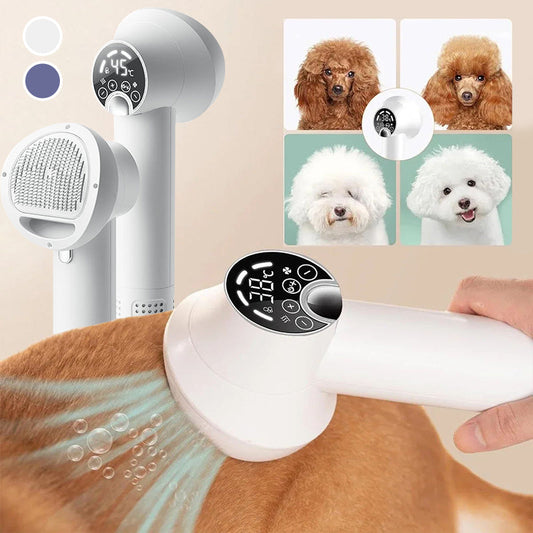 🎁HOT SALE 49% OFF🔥Low Noise Pet Hair Dryer with Slicker Brush