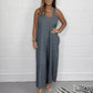 🔥HOT SALE 5O% OFF🔥V-Neck Sleeveless Wide Leg Long Pants Jumpsuit