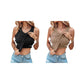 💥LAST DAY SALE 50% OFF🍃💖Round Neck Built-in Bra Ribbed Tank Top