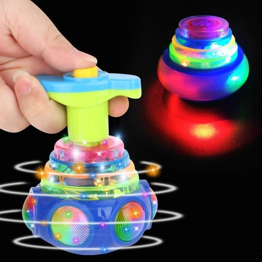 🎄BUY 2 GET 1 FREE(3 PCS)🎁Music Flashing Spinners Toy With Launcher💝Christmas Gift For Kids