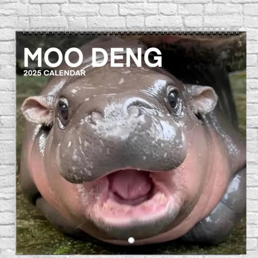 🎁Christmas Gifts 49% OFF🦛Moo Deng Calendar | 2025 Calendar