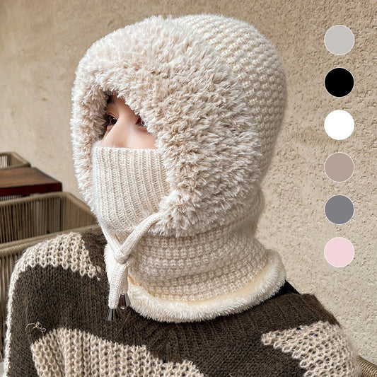 🔥Last Day 50% OFF🎁Women's Knitted Winter One-Piece Knitted Beanie Scarf Mask