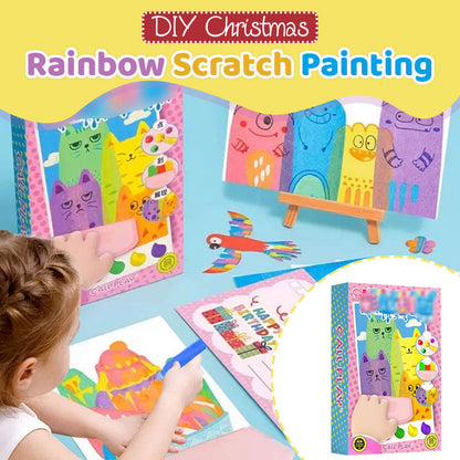 🎁HOT SALE 49% OFF🌈20Pcs/Set DIY Rainbow Scratch Art Magic Reveal Kit