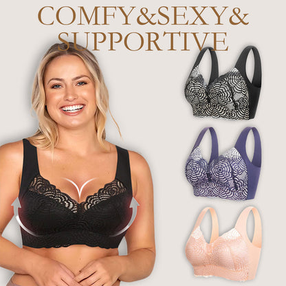 🤩LAST DAY SALE-49% OFF🔥Ultimate Lift & Support Lace Plus-Size Bra