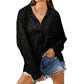 🔥HOT SALES 50% OFF💗Fashionable Sequin Long Sleeve Turn-down Collar Casual Shirt