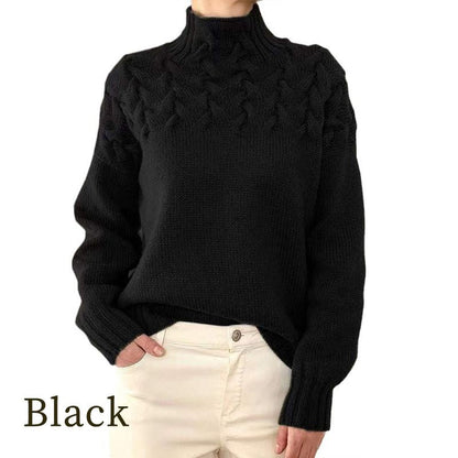 Women’s Knitted Turtleneck Pullover Sweater