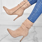💖Limited Sale 50% OFF💖💥Fabric material upgrade-Women's Pointed Toe High Heel Short Boots