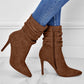 💖Limited Sale 50% OFF💖💥Fabric material upgrade-Women's Pointed Toe High Heel Short Boots