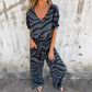 🎁2026 New Arrivals 70% OFF💥Women's Zebra Print V-Neck Top & Pants Two-Piece Set