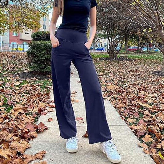 🎉2025 New Arrival 49% OFF💓Women's Wide-Leg Stretch Yoga Lounge Pants with Pockets