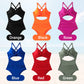 🏖️Last Day Special Sale 49% OFF🩱Women's Solid Ribbed Cutout-Front Shaping Swimsuit👙