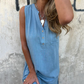 🎉Last Day Promotion 50% OFF💃💖Women's Sleeveless Button Pocket V-Neck Dress