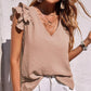 🌸Last Day Promotion 50% OFF🌟V-Neck Ruffle Sleeveless Stretch Top