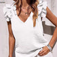🌸Last Day Promotion 50% OFF🌟V-Neck Ruffle Sleeveless Stretch Top