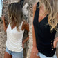 💥Last Day Special Sale 49% OFF👚Button Cross V-Neck Tank Top