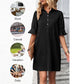 💃Last Day Promotion 50% OFF🎉Women's Elegant Shirt Dress with Ruffle Sleeves