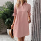 💃Last Day Promotion 50% OFF🎉Women's Elegant Shirt Dress with Ruffle Sleeves