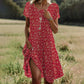 💕Last Day Promotion 49% OFF💃🌸Chic Short Sleeve Polka Dot Midi Dress