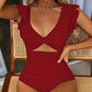 🎁LIMITED TIME PROMOTION - 67% OFF👗Sexy ruffled one-piece swimsuit