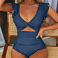 🎁LIMITED TIME PROMOTION - 67% OFF👗Sexy ruffled one-piece swimsuit