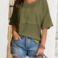 💥Last Day Special Sale 49% OFF👚Women's 3/4 Sleeve Casual Button Down Waffle Knit Tops