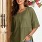 💥Last Day Special Sale 49% OFF👚Women's 3/4 Sleeve Casual Button Down Waffle Knit Tops