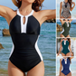 ⏰Last Day Hot Sale 49% OFF!!👙Visual-Slimming Color-Block One-Piece Swimsuit💥
