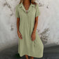 💕Last Day Promotion 49% OFF🔥Women’s Solid Color Short-Sleeve Dress