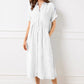 🔥LAST DAY SALE 49% OFF💃Women's Loose Midi Striped Shirt Dress with Pockets