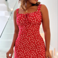 💥Last Day 49% OFF! ✈️Floral Print Spaghetti Strap Mini Dress