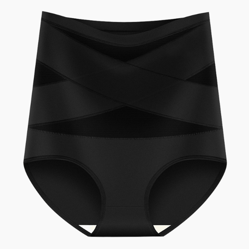 🌸Last Day-Buy 1 Get 3 Packs✨Plus-Size High-Waist Cross Tummy Control Panties👖