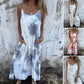🎉🛍️Hot Promotion 50% OFF🥻Women Tie Dye Gradient Color Printed Spaghetti Strap Dresses